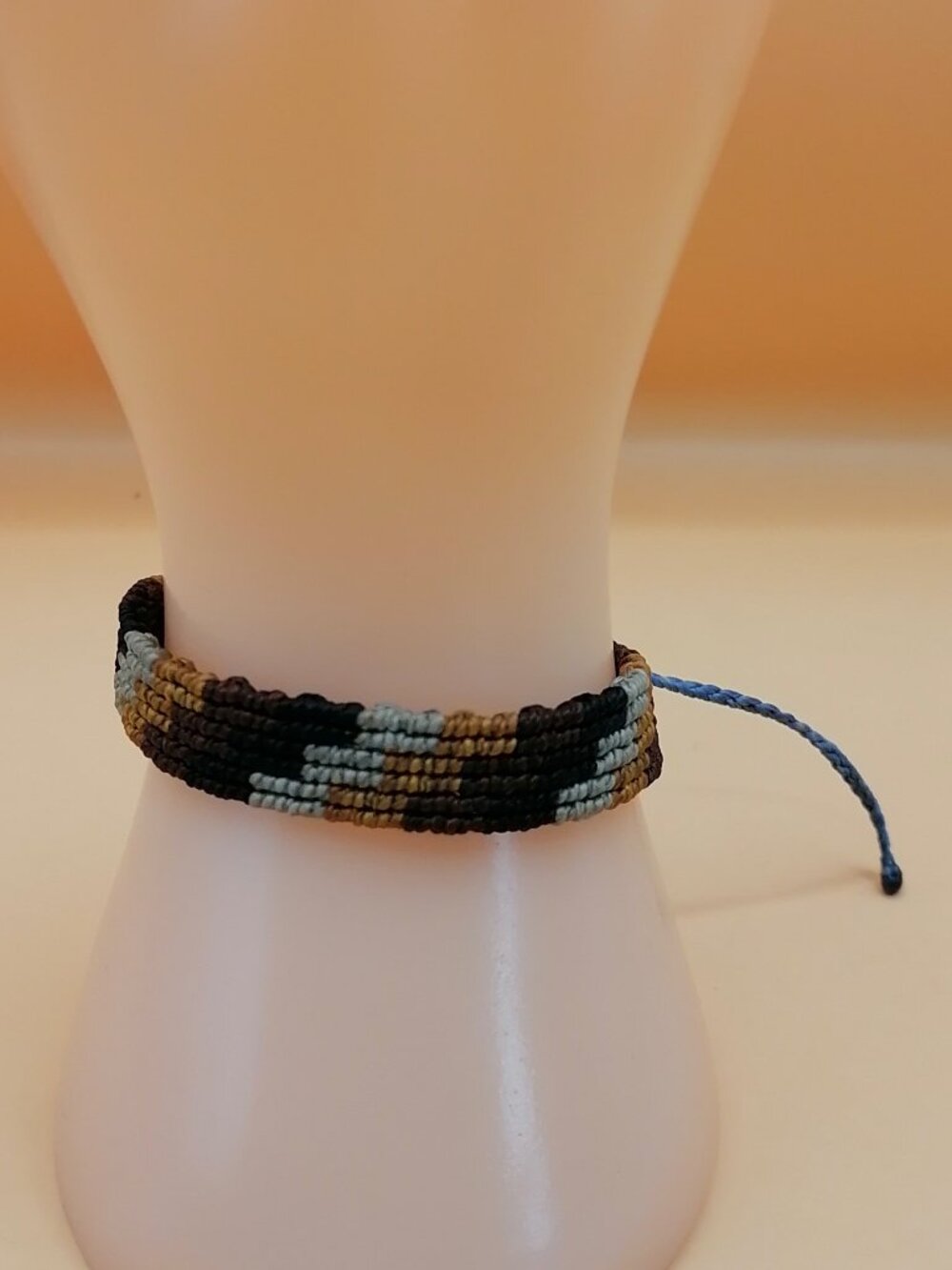 Handmade Multicolor Macrame Bracelet with Geometric Weave